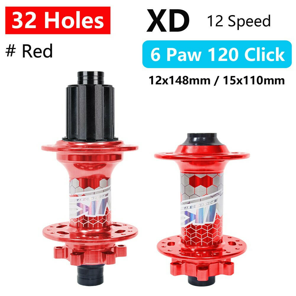 TANKE MTB Bike Hub BOOST 148 Bicycle Hubs 120 Click 6 Claws Bearing 32H 28H HG XD MS Disc Brake Micro Spline 8 9 10 11 12 Speed-WAYBIKER