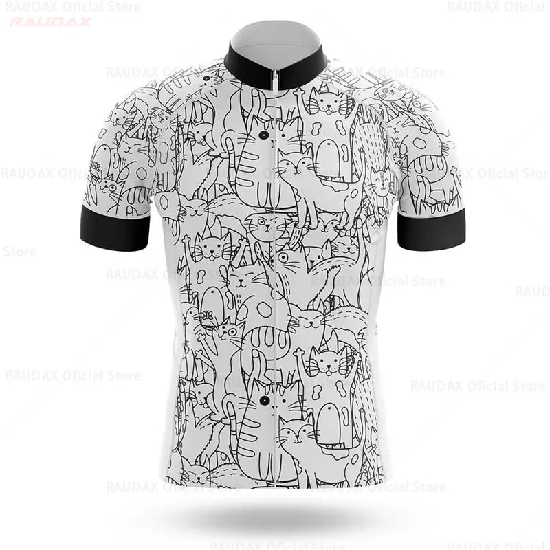 2023 Cycling Jersey Men CAT Bike Top MTB Bicycle Shirt Mountain Road Riding Clothing Short Sleeve Summer