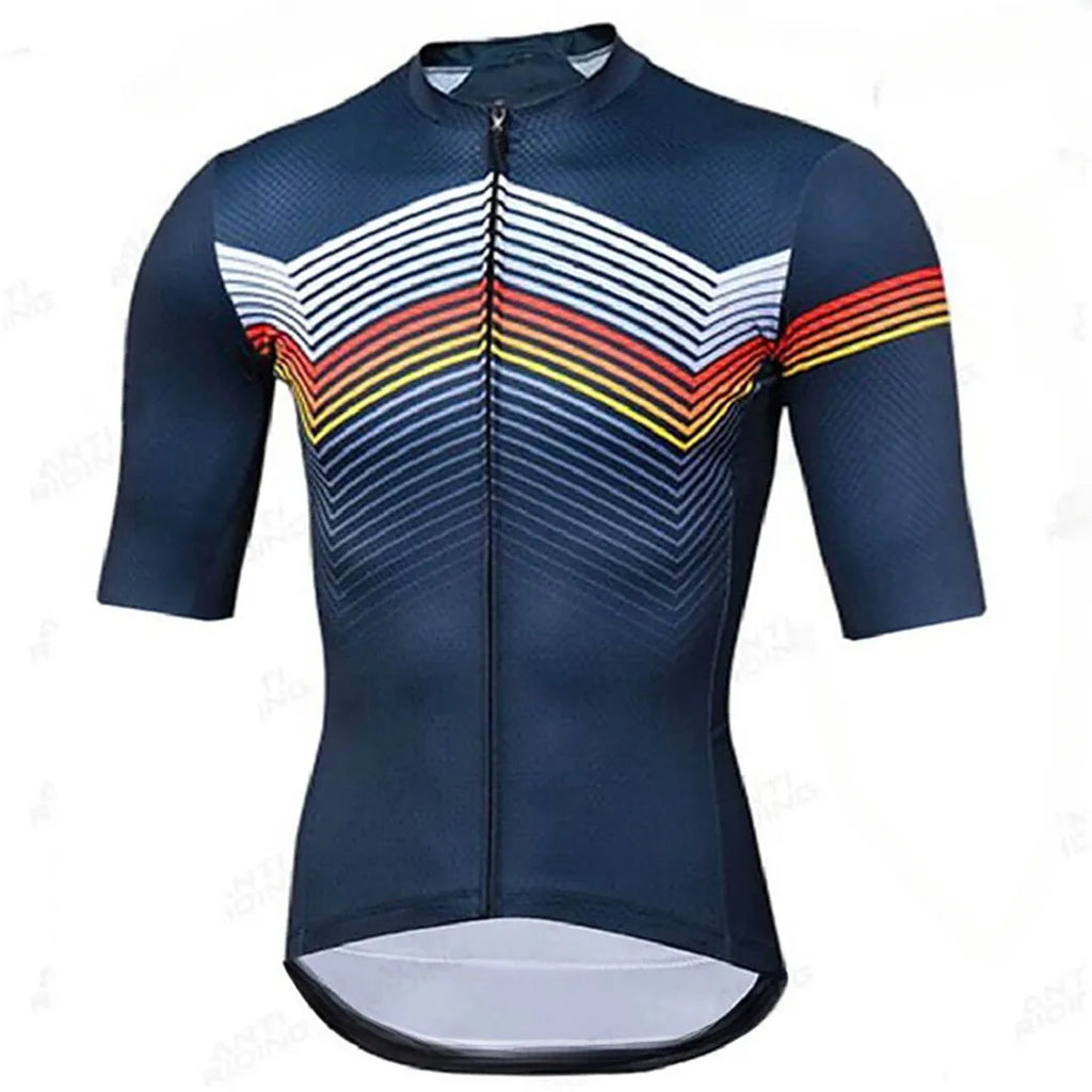 Cycling High Quality Men Short Sleeve Summer 2023 Wholesale Jersey Sublimation Sportswear Mountain  Breathable Hot-WAYBIKER