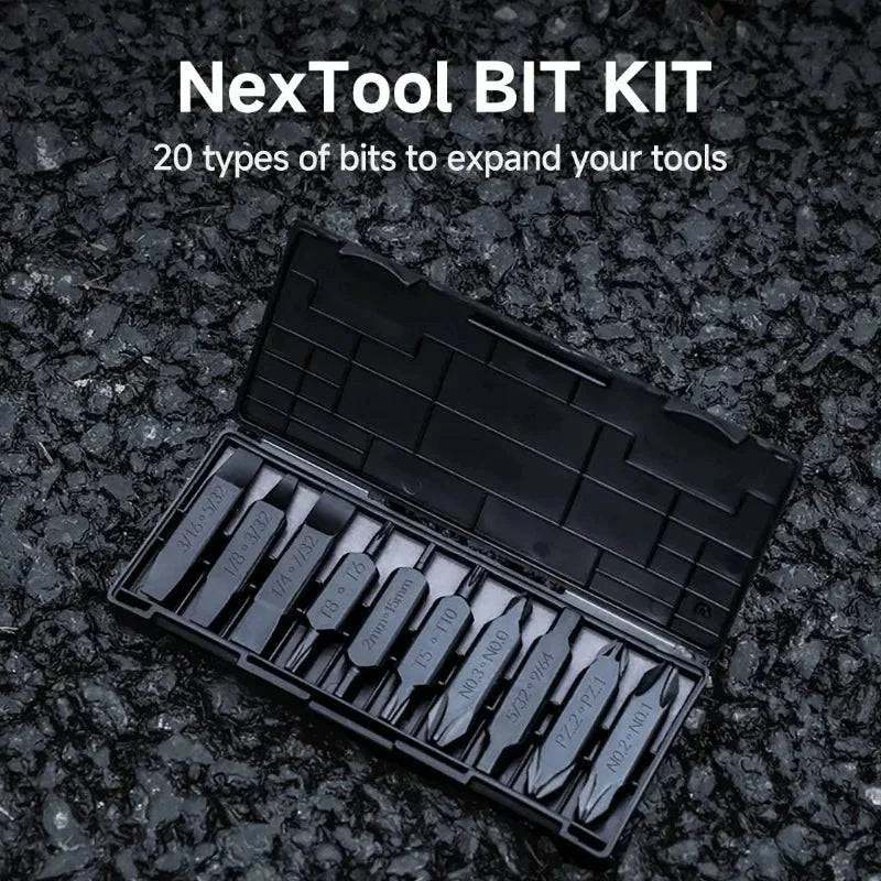 Xiaomi NexTool Hex Bit Accessory Kit 20 Types of Screwdriver Set for Pocket Tools E1 Flagship Captain Hand Tools Multi-tool