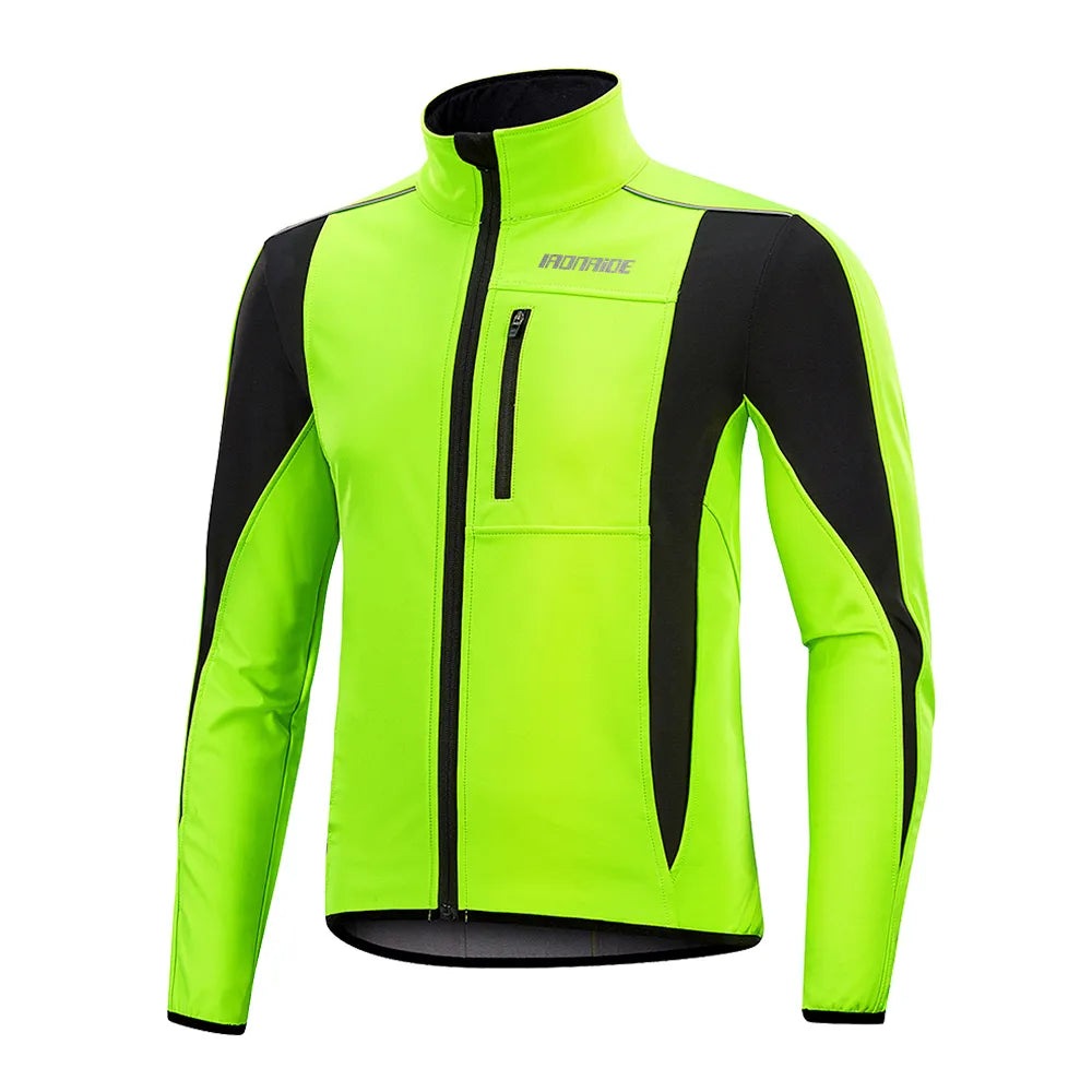 Winter Cycling Jacket Men Windproof Bicycle Jersey Mountain MTB Road Bike Clothing Windproof Jersey Coat-WAYBIKER