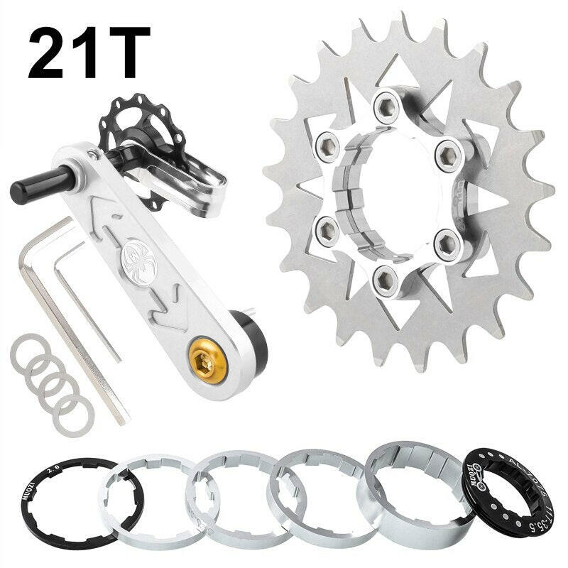 MUQZI Conversion Kit 18T 19T 20T 21T 22T Single Speed Cassette Cog And Chain Tensioner For Road And MTB Bike-WAYBIKER