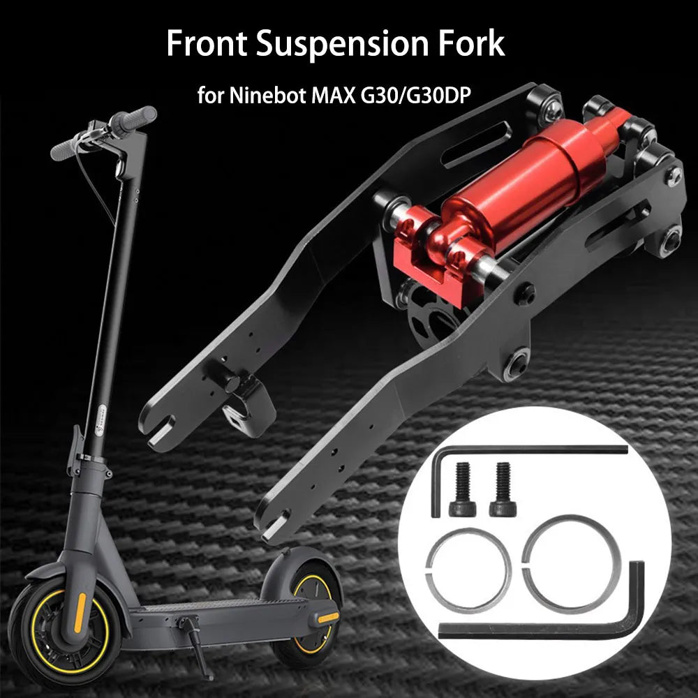 Electric Scooter Air Suspension Front Fork Hydraulic Shock Absorber Rear Damper Kit for Ninebot G30 Xiaomi Upgrade Accessories-WAYBIKER