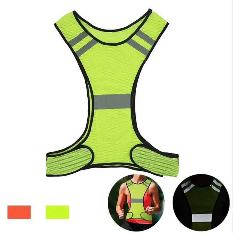 Cycling Reflective Vest High Visibility Safe Jacket for Night Riding Running Jogging Cycling Motorcycle Outdoor Sports Waistcoat-WAYBIKER