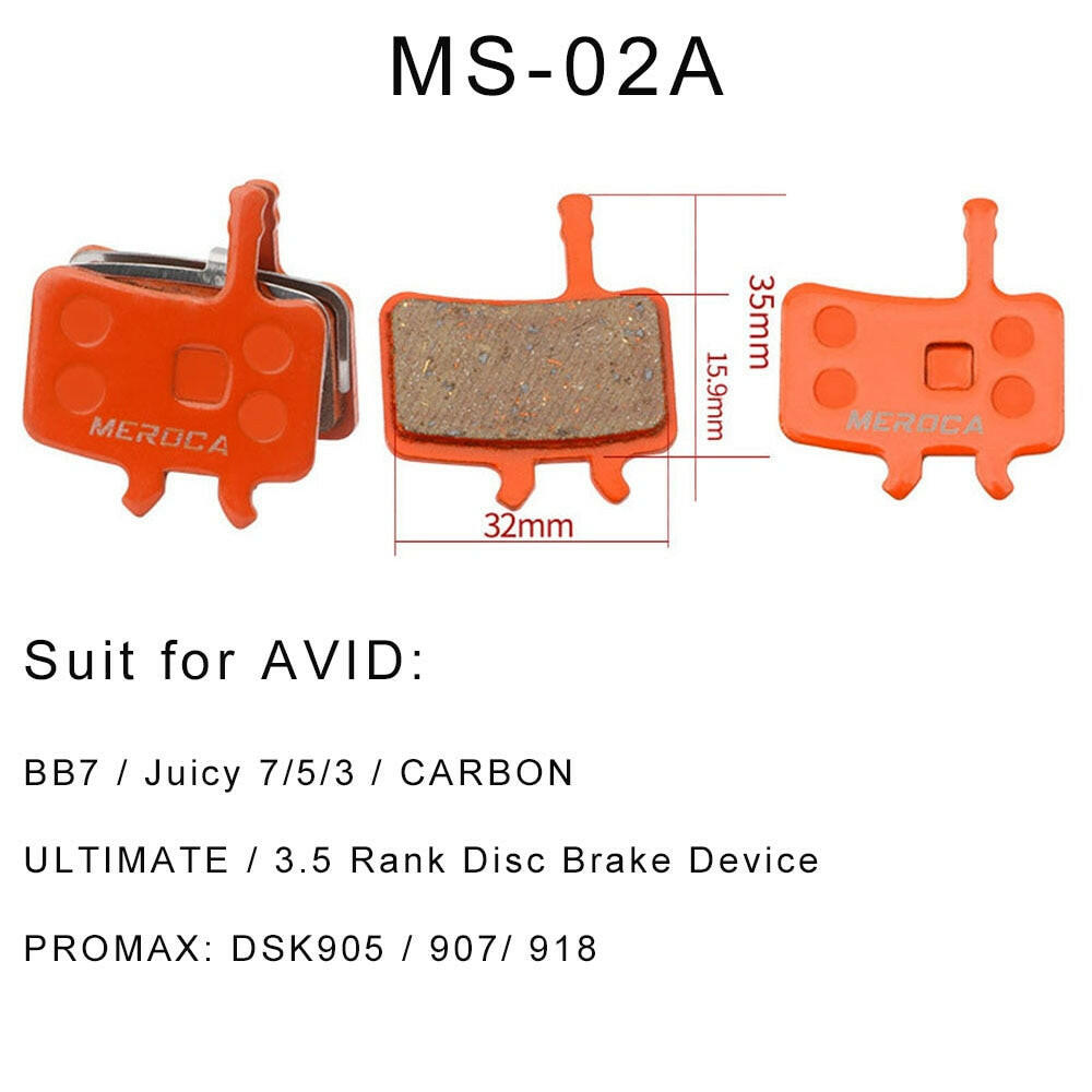 MTB Bicycle Resin Semimetal Disc Brake Pads for  Shimano B01S M375 M395 M446 M485 M486 M416 Deore M515 M525 Bike Brake-WAYBIKER