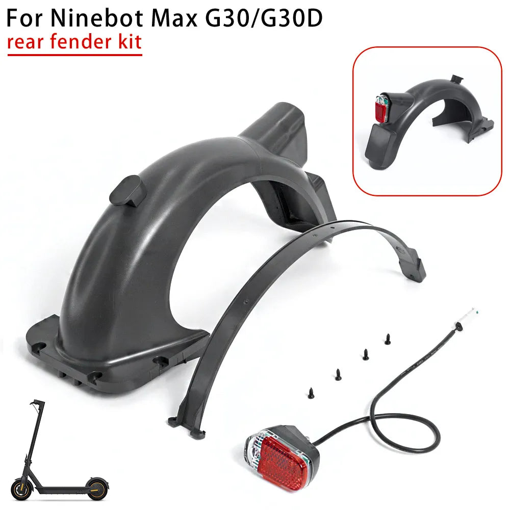 Upgrade Rear Fender For Segway Ninebot MAX G30 G30D Electric Scooter Modification Water Baffle Guard Rear Wheel Mudguard Parts-WAYBIKER