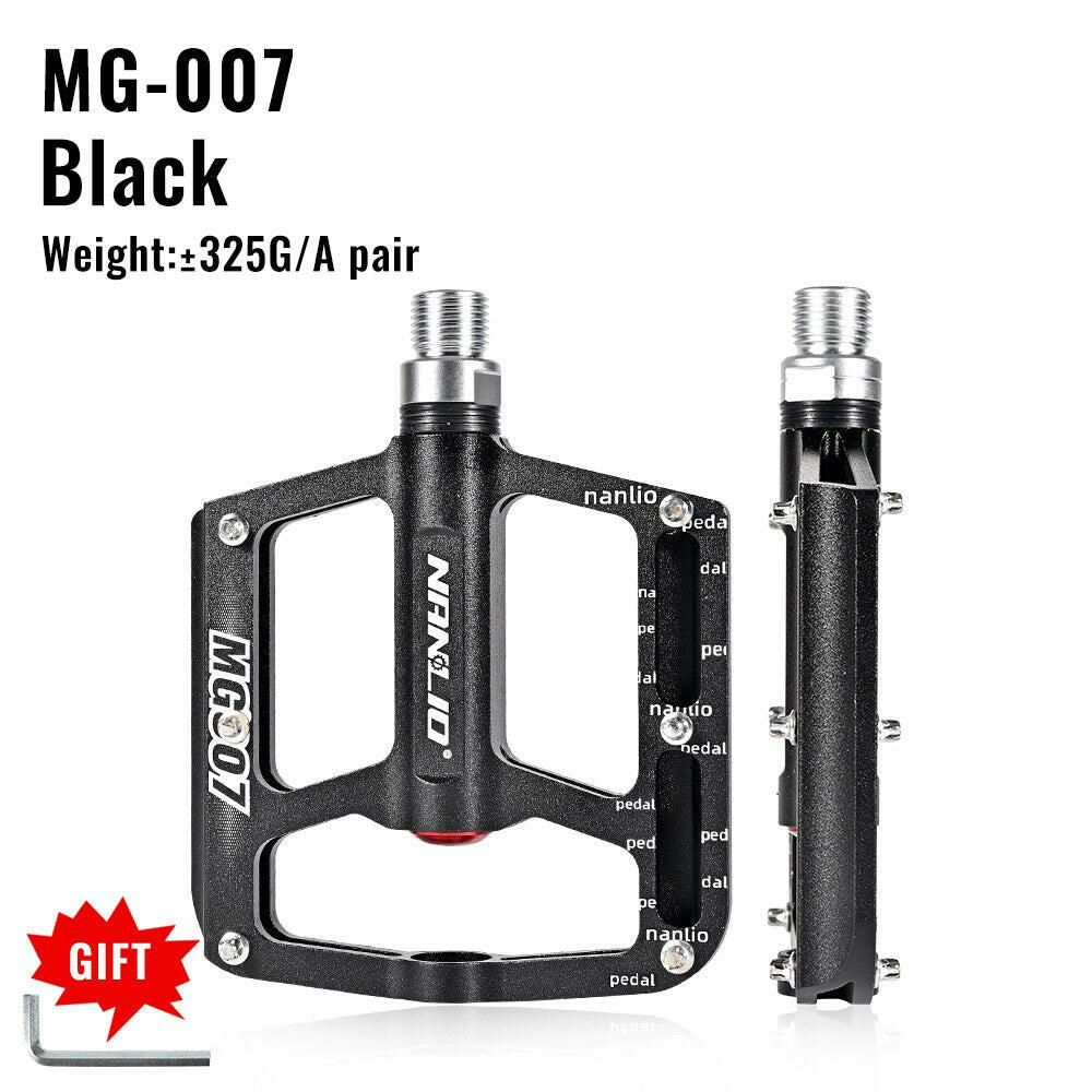 Bicycle Pedals NanLio MG007 Ultralight 3 Sealed Bearings Cycling Aluminium Alloy MTB Pedals Bike Flat BMX Bike Accessories-WAYBIKER