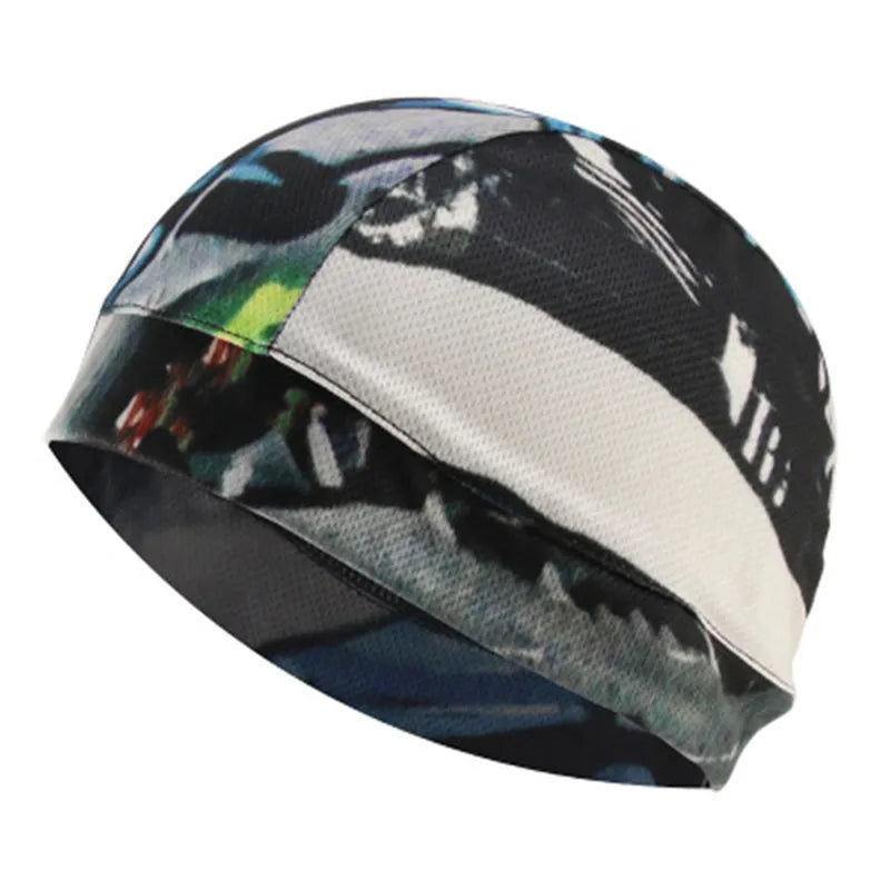 Summer Unisex Quick Dry Cycling Cap Anti-UV Hat Motorcycle Bike Bicycle Cycling Hat Anti-Sweat Inner Cap for Outdoor Sports Hat-WAYBIKER