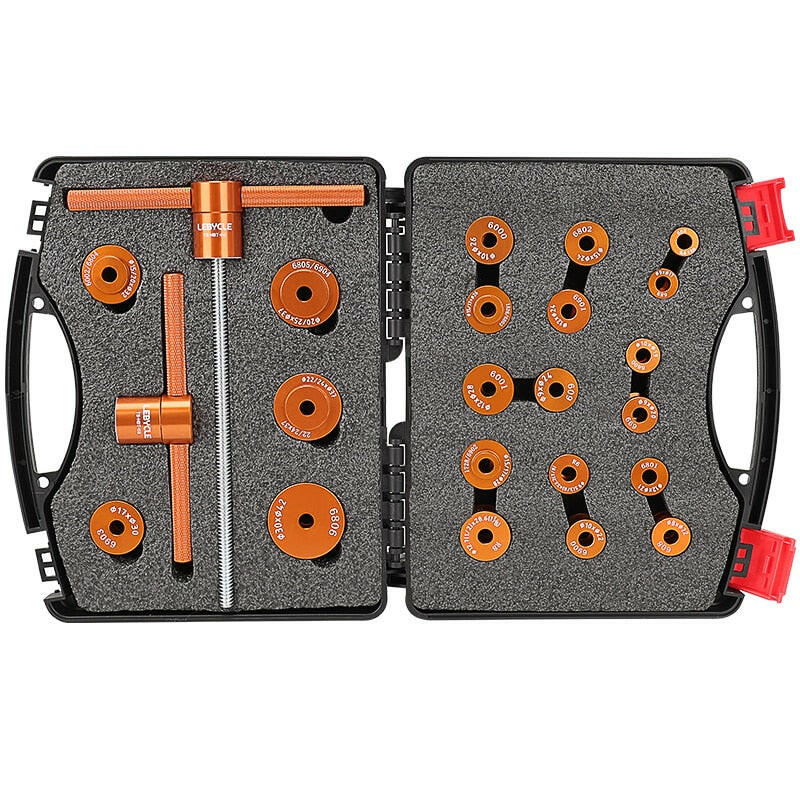 Lebycle Bike Hub Bearing Install Tool Kit With 21 kinds of press block-WAYBIKER