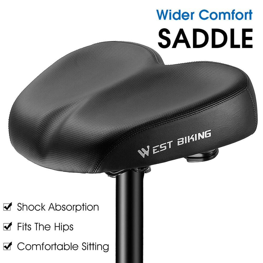 WEST BIKING Bicycle Replacement Saddle Ergonomic Soft Widen Thicken Road Bike Cushion Riding Comfortable Shockproof Cycling Seat-WAYBIKER