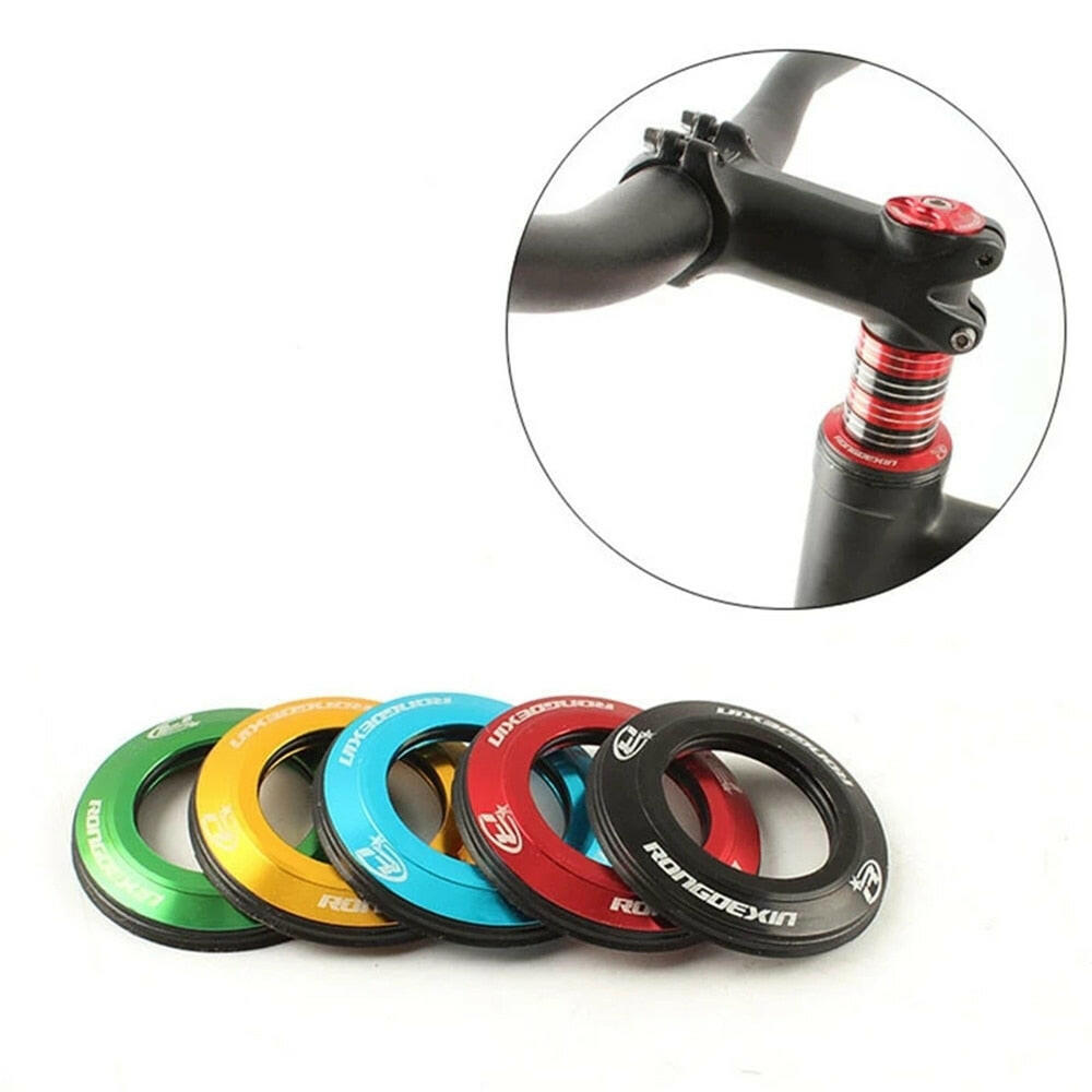 Bicycle Headset Cap 28.6mm Universal Diameter MTB Mountain Bike Top Shell Flat Cover CNC Metal O-ring Seal-WAYBIKER