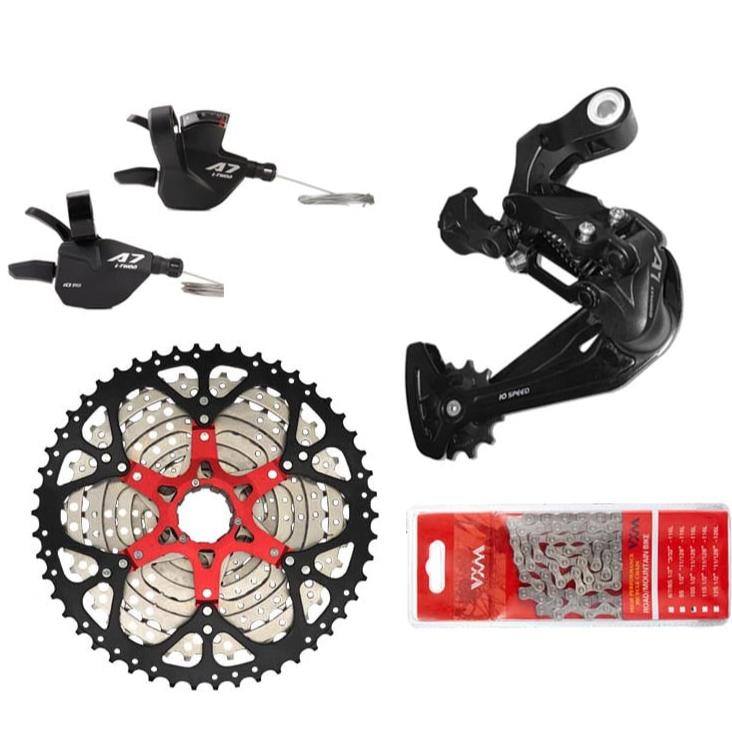 LTWOO A7 1X10S Groupset 10 speed shift lever derailleur SUNSHINE cassette 42T 46T 50T VXM Chains-WAYBIKER