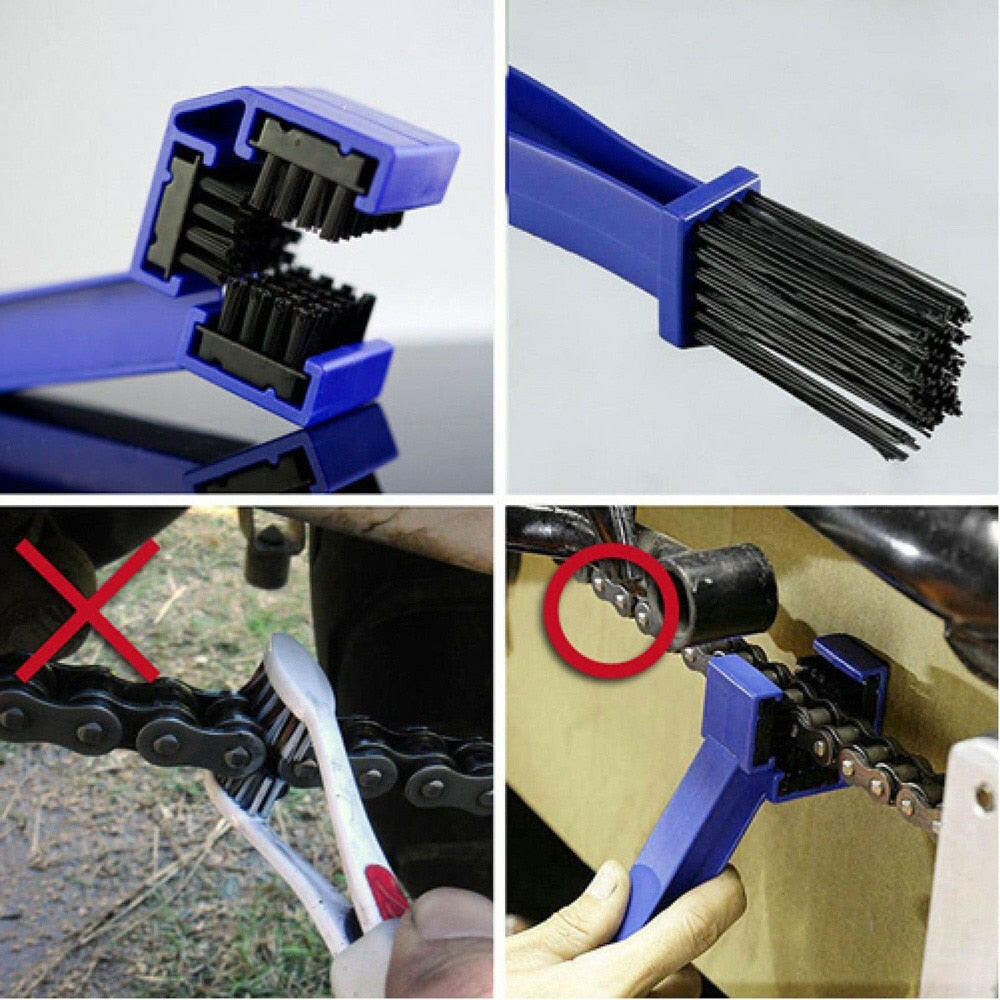 Gear Grunge Brush Cleaner Plastic Cycling Motorcycle Bicycle Chain Clean Brush Outdoor Cleaner Scrubber bisiklet Tools-WAYBIKER