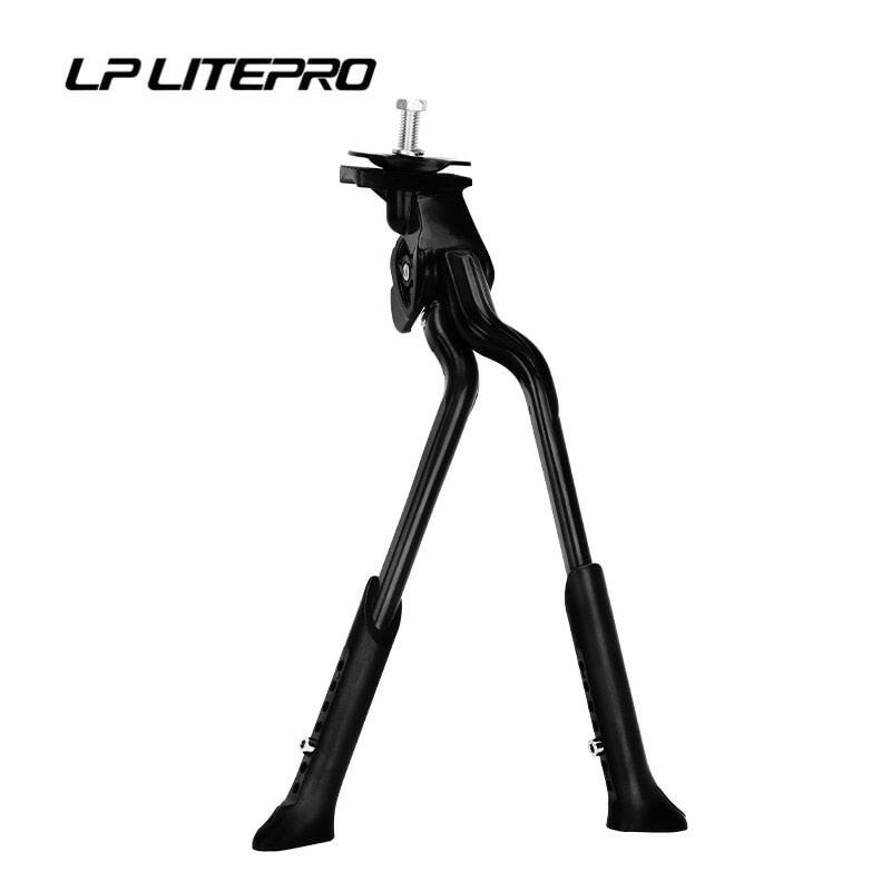 LP Litepro Double Bracket Bicycle Kickstand Adjustable Height Aluminum Alloy For Road Foldable Bike MTB Kickstand