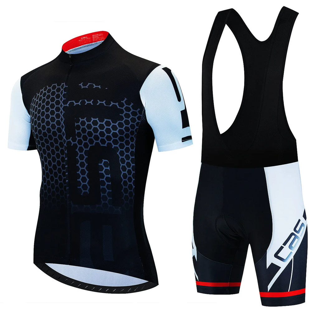 2023 Bicycles Cycling Jersey Set MTB Men's Cycling Maillot Summer Cycle T-Shirt Bib Shorts Suit Triathlon Mountain Bike Clothes-WAYBIKER