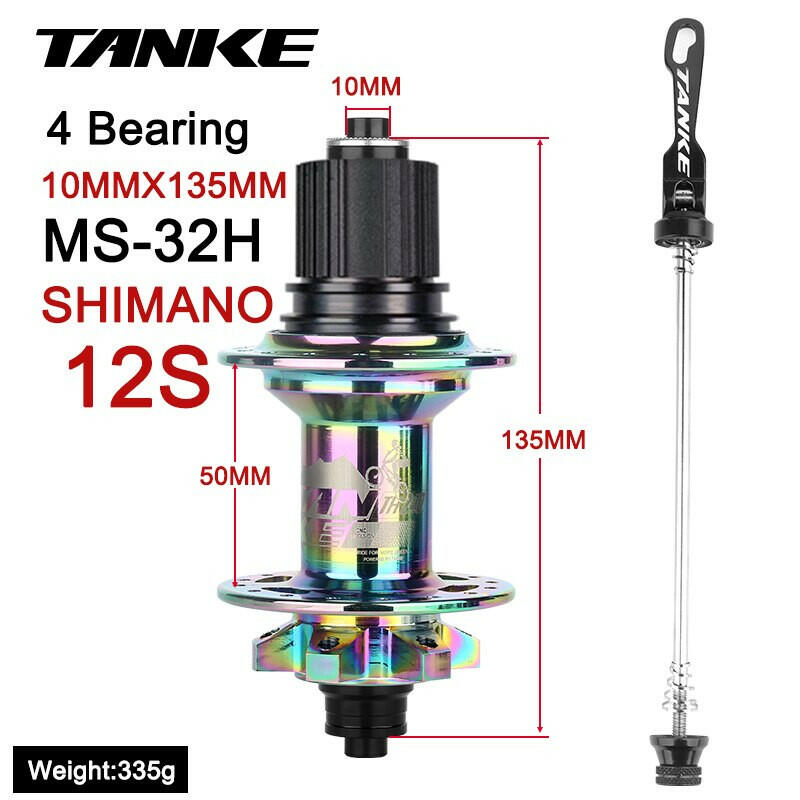 TANKE MTB Hub 6 NBK cubo Sealed Bearing 108 Ring 32 Holes Mountain Bike Disc Brake Aluminum Alloy Bike Hub 7 8 9 10 11 12 Speed-WAYBIKER