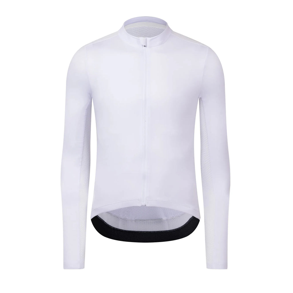 Men's Cycling Jersey Shirt Long Sleeve Bicycle Shirt Cycling Clothes Sleeve Italian Fabric-WAYBIKER