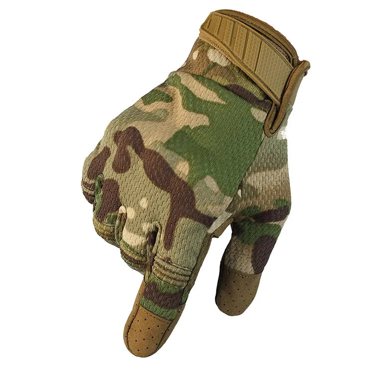 Men Women Multicam Tactical Gloves Antiskid Army Military Bicycle Airsoft Motorcycle Shoot Paintball Work Gear Camo Full Finger