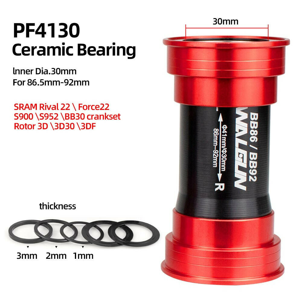 Walgun PF4124 BB86 92 Pressfit Bottom Brackets Mtb Road Bicycle BB PF4130 PF41DUB Frame Shell 86.5-92mm for Shimano SRAM DUB GXP