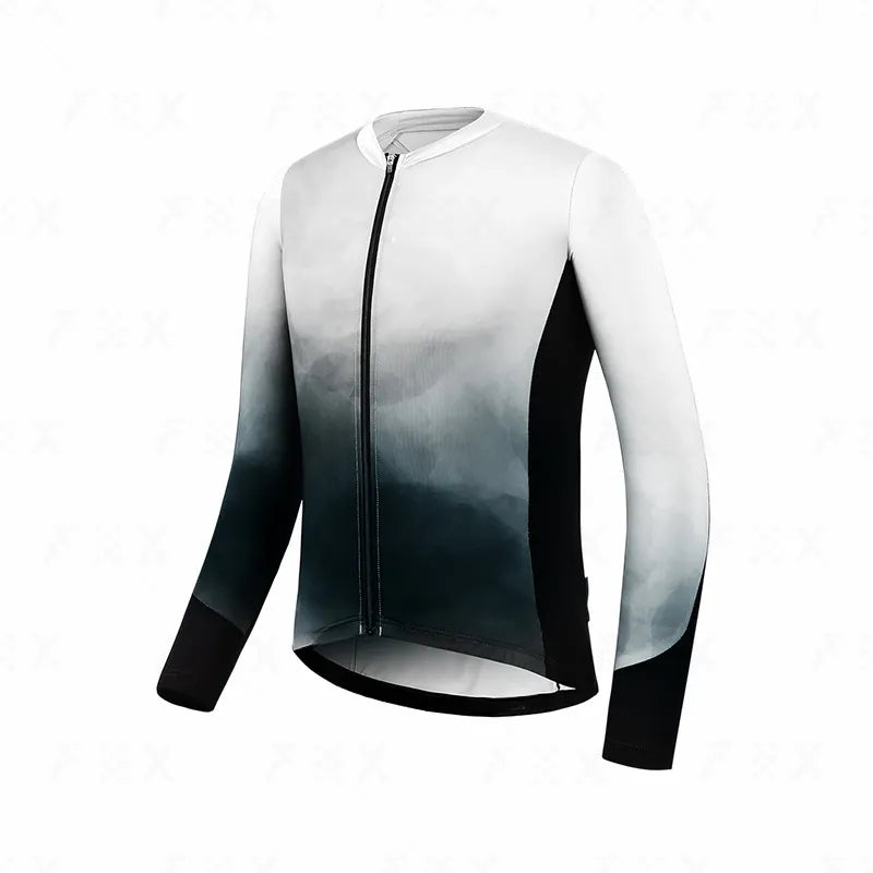 Autumn Cycling Set Men Long Sleeve Jersey Quick-Dry Clothing MTB Maillot Ropa Ciclismo Road Bike Sportswear-WAYBIKER