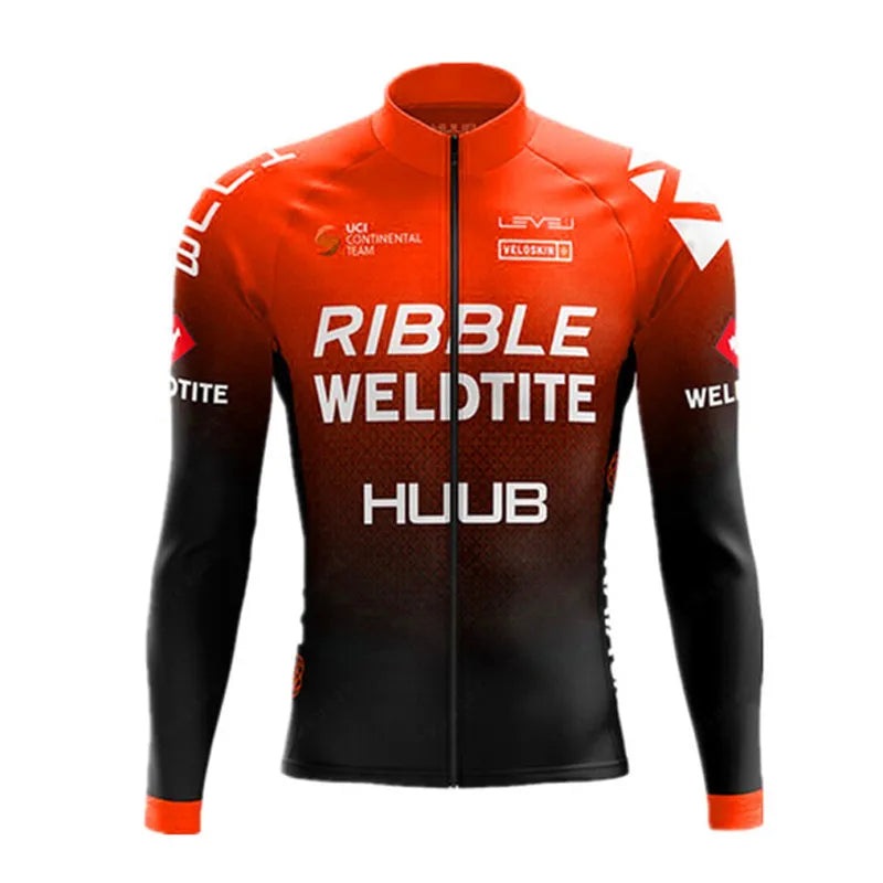 2023 HUUB Cycling Jersey Autumn Riding Long Sleeves Men's Cycling Bib Set Bicycle Clothing Spring MBT Breathable Bike Clothes