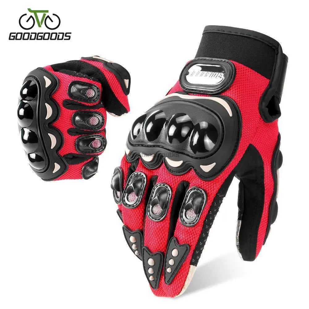 Cycling Touch Screen Gloves Breathable Full Finger Outdoor Sports Protection Riding Dirt Bike Gloves Guantes Moto-WAYBIKER