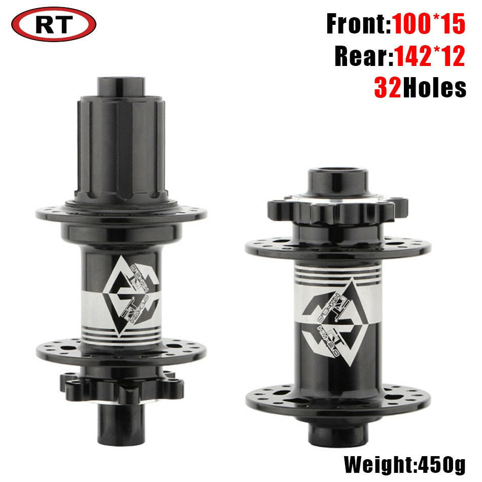 RT Mountain Bike Hub 32 Hole 5 Bearing Hub Rear 10*135mm QR100*15 12*142mm 8/9/10/11 Speed Quick Release Disc Brake MTB Hub-WAYBIKER