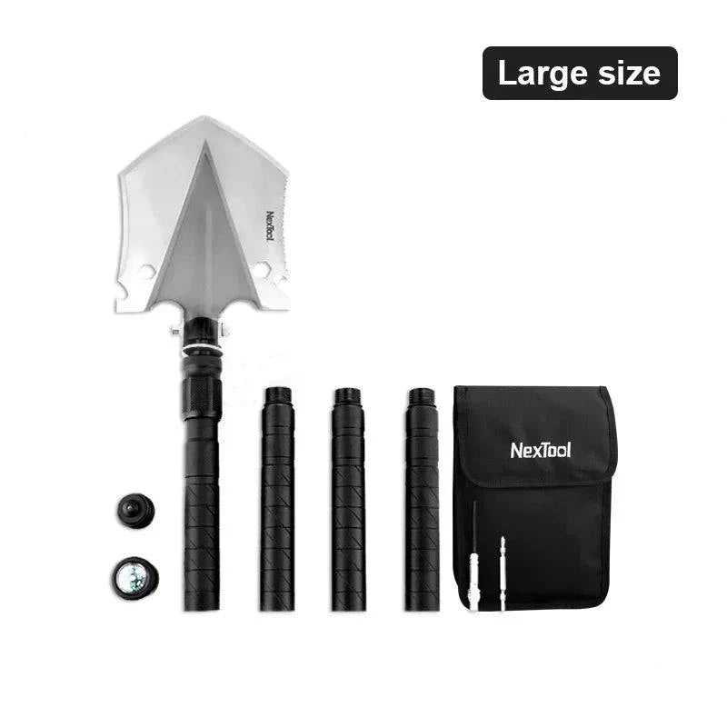 Xiaomi NexTool Outdoor Folding Shovel Multi-functional Shovel Multitool Camping Hoe Axe Hammer Wood Saw Knife Survival Tool