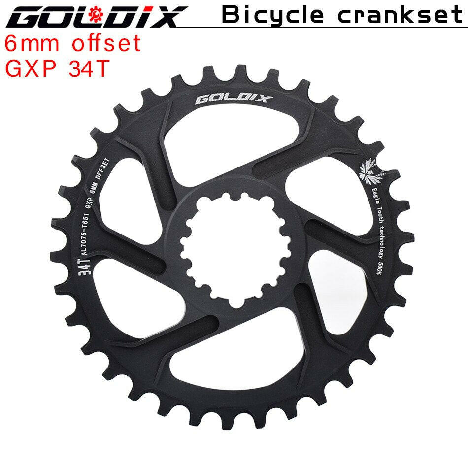 GOLDIX GXP Bicycle Chainring Wide Narrow Teeth Chainwheel 30/32/34/36/38T Crankset Crown for Sram 11/12S NX XX XO GX Single Disc-WAYBIKER