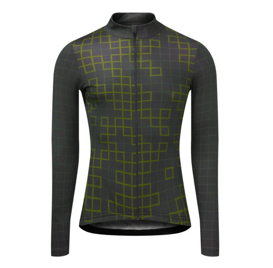 Men's Cycling Jersey Spring and Autumn Breathable Male Long Sleeves Bicycle Clothes Cycling Shirt Mountain-WAYBIKER