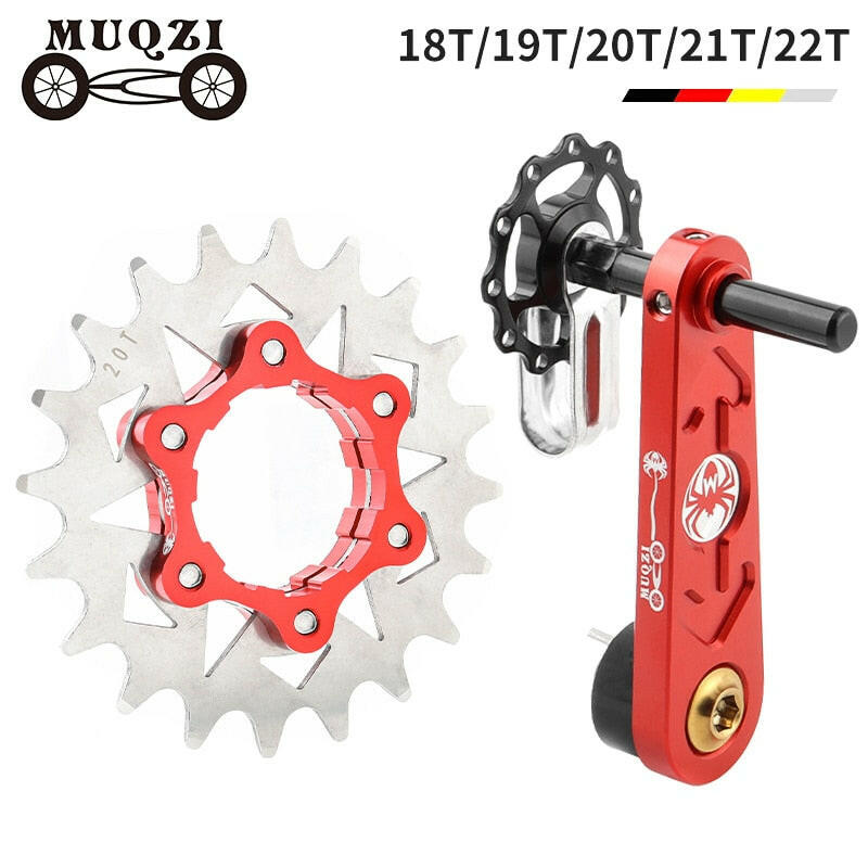 MUQZI Conversion Kit 18T 19T 20T 21T 22T Single Speed Cassette Cog And Chain Tensioner For Road And MTB Bike-WAYBIKER