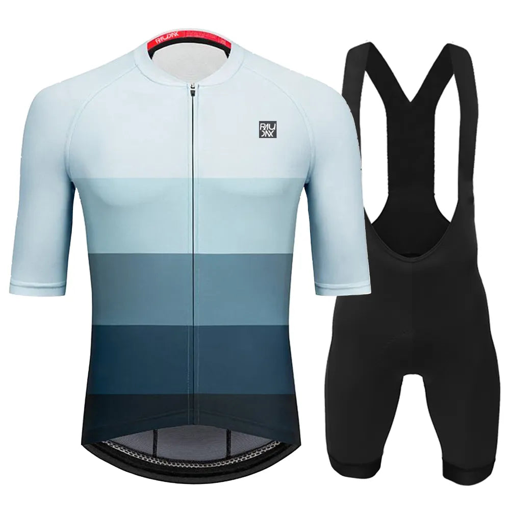 Raudax Men Summer Cycling Clothing Sets Breathable Mountain Bike Cycling Clothes Youth Ropa Ciclismo Verano Triathlon Suits-WAYBIKER