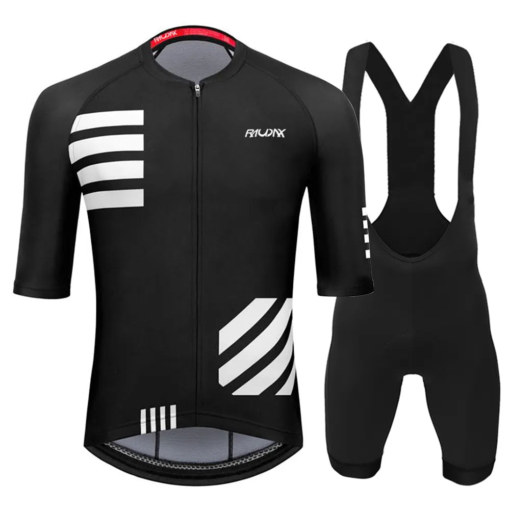 Raudax Men Summer Cycling Clothing Sets Breathable Mountain Bike Cycling Clothes Youth Ropa Ciclismo Verano Triathlon Suits-WAYBIKER