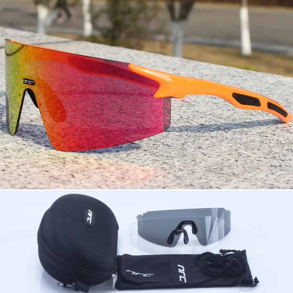 NRC Brand Cycling Sunglasses UV400 TR90 Sports Bicycle Glasses MTB Mountain Bike Fishing Hiking Riding Eyewear for Men Women-WAYBIKER