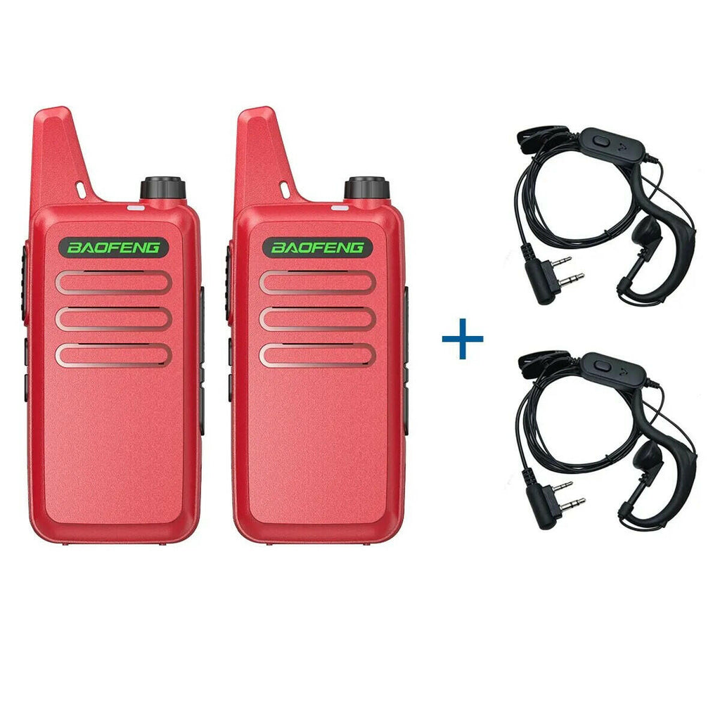 2PCS Mini Walkie Talkie Baofeng BF-T20 PortableTwo Way Radio Charging USB VOX For BF-C9 BF-888S KD-C1 for Station Hotel Hunting-WAYBIKER