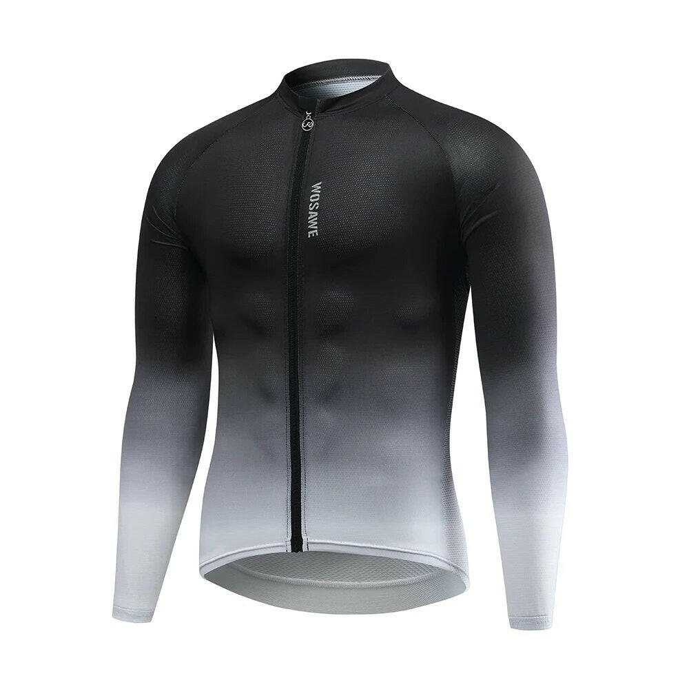 WOSAWE New Cycling Jersey Long Sleeve MTB Bicycle Cycling Clothing Mountain Bike Sportswear Cycling Clothes-WAYBIKER