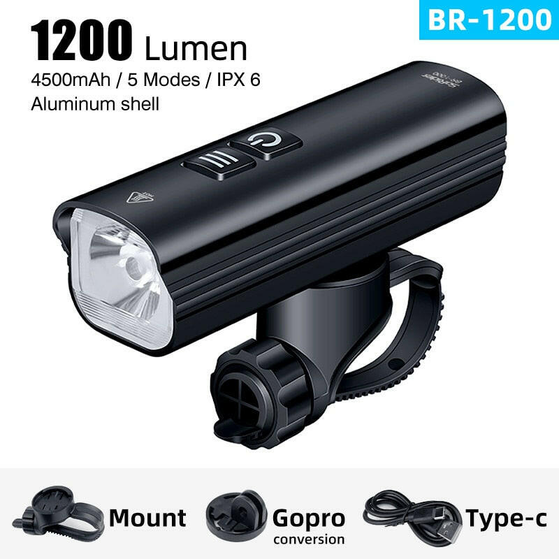 SoRider Bicycle Bike Light BR 2000 AI 1200 Lumens Lumen High Brightness Multi-Function Road MTB Cycling Safety Front Lights-WAYBIKER