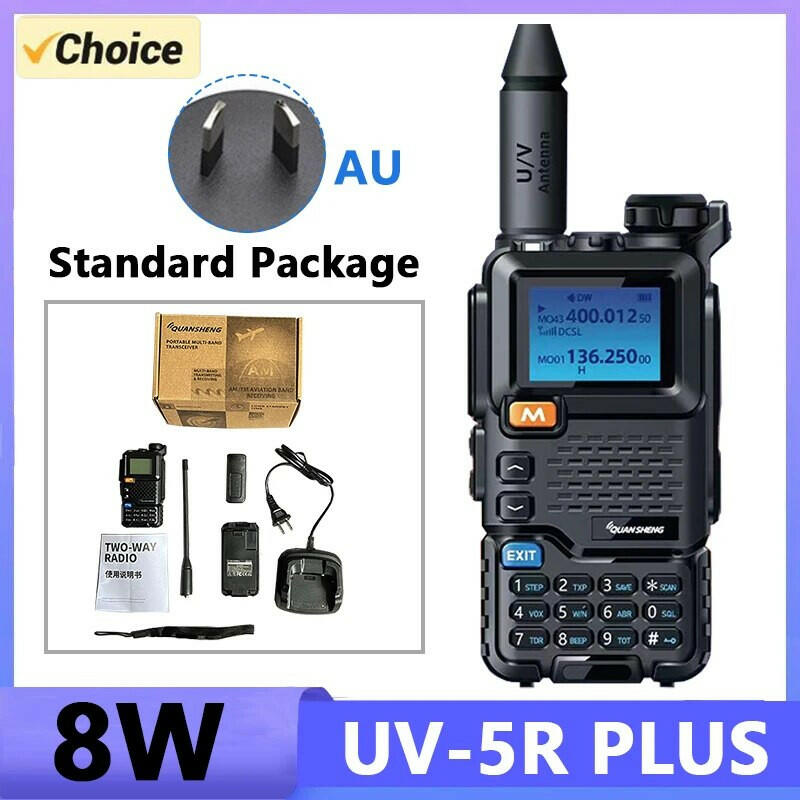 Quansheng UV 5R Plus Walkie Talkie Portable Am Fm Two Way Radio Commutator VHF Station K5 Receiver Band Transceiver UV-K5 UV-K58-WAYBIKER