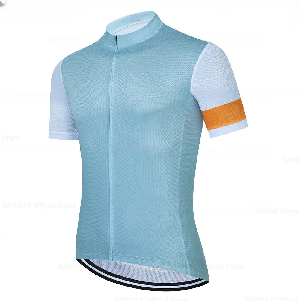 2023 Cycling Clothing Men Short Sleeve Ropa Ciclismo Summer Cycling Jersey Triathlon-WAYBIKER