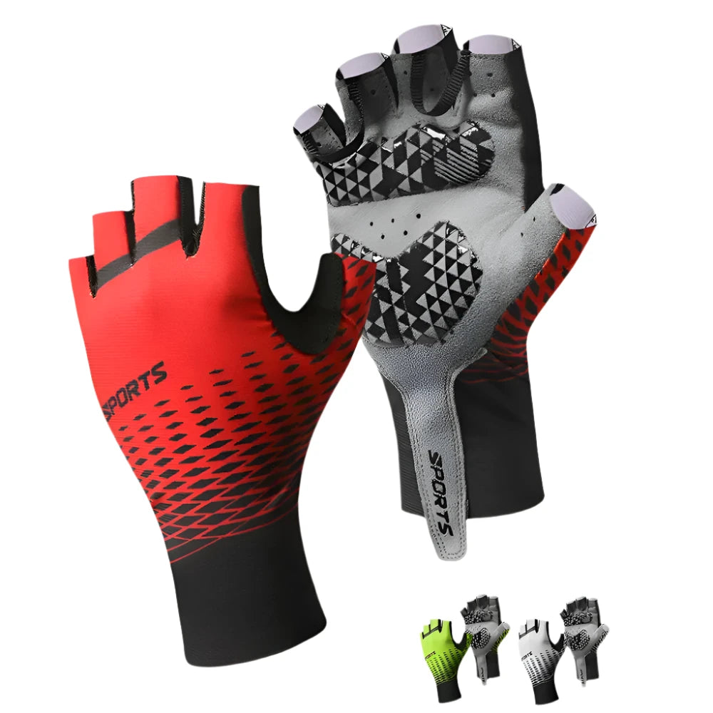 1 Pair Sports Cycling Gloves Half Finger Bike Gloves - Mountain Biking Gloves for Men and Women MTB Bicycle Gloves Working Out-WAYBIKER