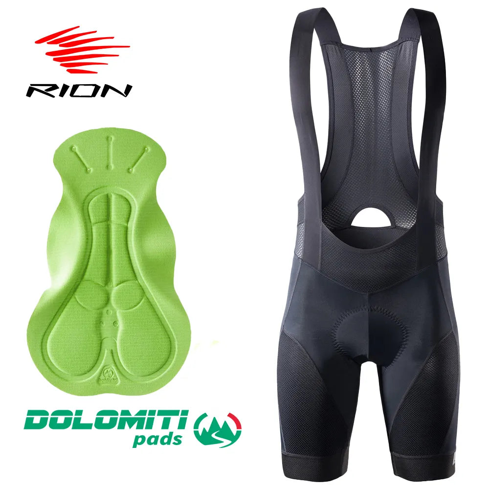 RION Cycling Shorts Men's MTB Road Bike Sports Wear Bicycle Clothing Tights Motorcycle Bib Dolomiti Long Distance Outdoors Pro-WAYBIKER