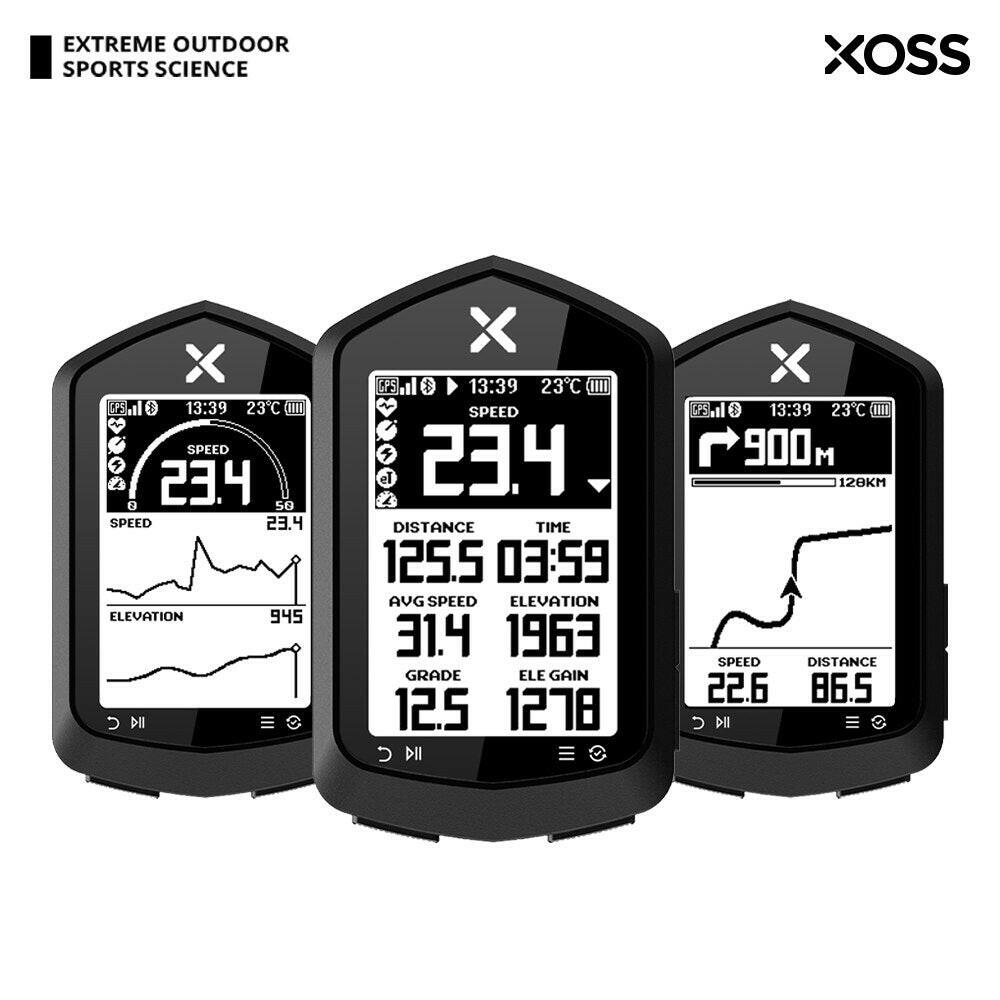 XOSS NAV Bike Computer Map Navigation Wireless Cycling Speedometer GPS Waterproof Bluetooth ANT+ Cadence Speed Power Meter-WAYBIKER