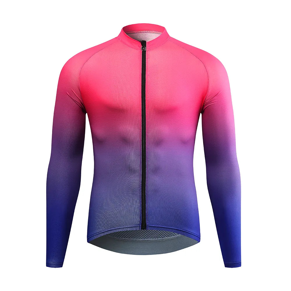 Men Cycling Jersey Long Sleeve Motocross Jersey MTB Sweatshirt Downhill T-Shirt Mountain Bike Sportswear Bicycle Clothing-WAYBIKER