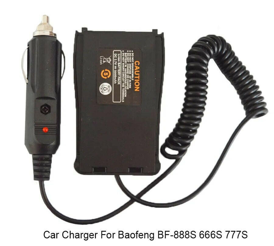 BAOFENG Battery Eliminator Car Charger For BaoFeng UV 5R 5RE BF-888S UV-82 9R Charging Cable Uv-5r TYT TH-F8 CIGARETTE LIGHTER-WAYBIKER