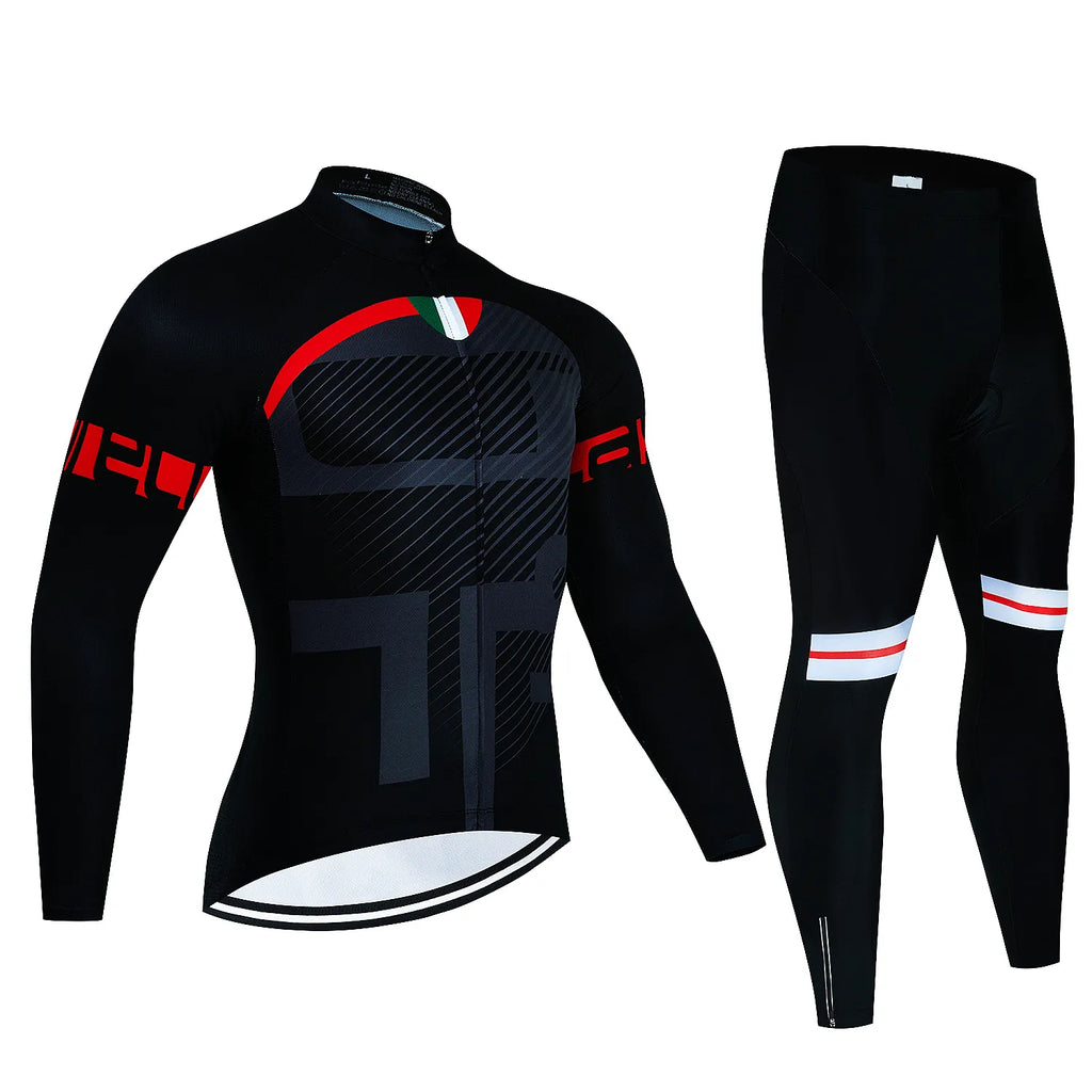 2024 Long Sleeve Cycling Sets Bicycle Clothing Breathable Mountain Cycling Clothes Suits Ropa Ciclismo Verano Triathlon-WAYBIKER