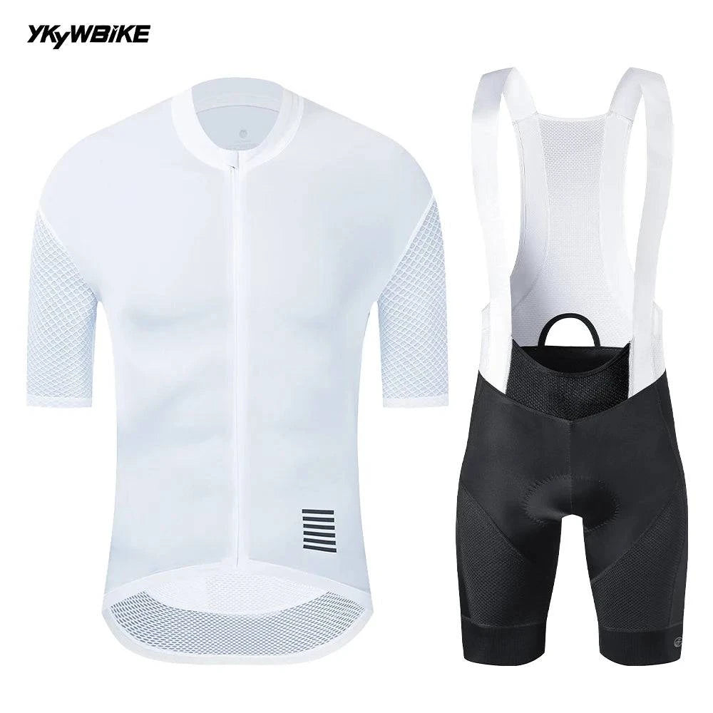 YKYWBIKE Men's Cycling Set Summer Cycling Jersey Kits Road Bike Clothes Bicycle Clothing Riding Maillot Cycling Clothing