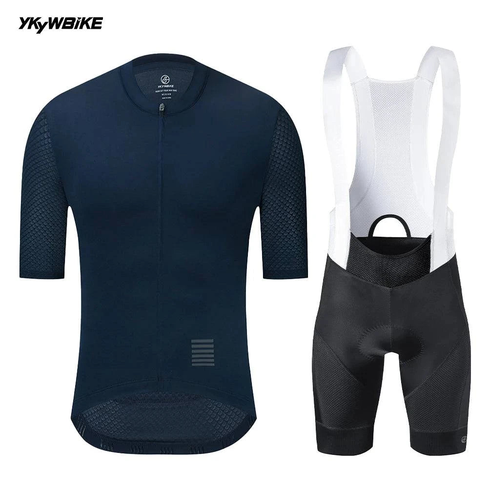 YKYWBIKE Men's Cycling Set Summer Cycling Jersey Kits Road Bike Clothes Bicycle Clothing Riding Maillot Cycling Clothing