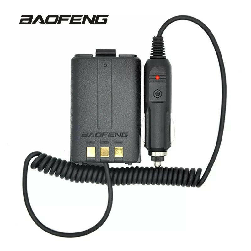 Baofeng Batterij Eliminator Auto-oplader Voor Draagbare Radio UV-5R 5RE 5RA Twee Manier Radio 12-24V Walkie Talkie accessoires-WAYBIKER