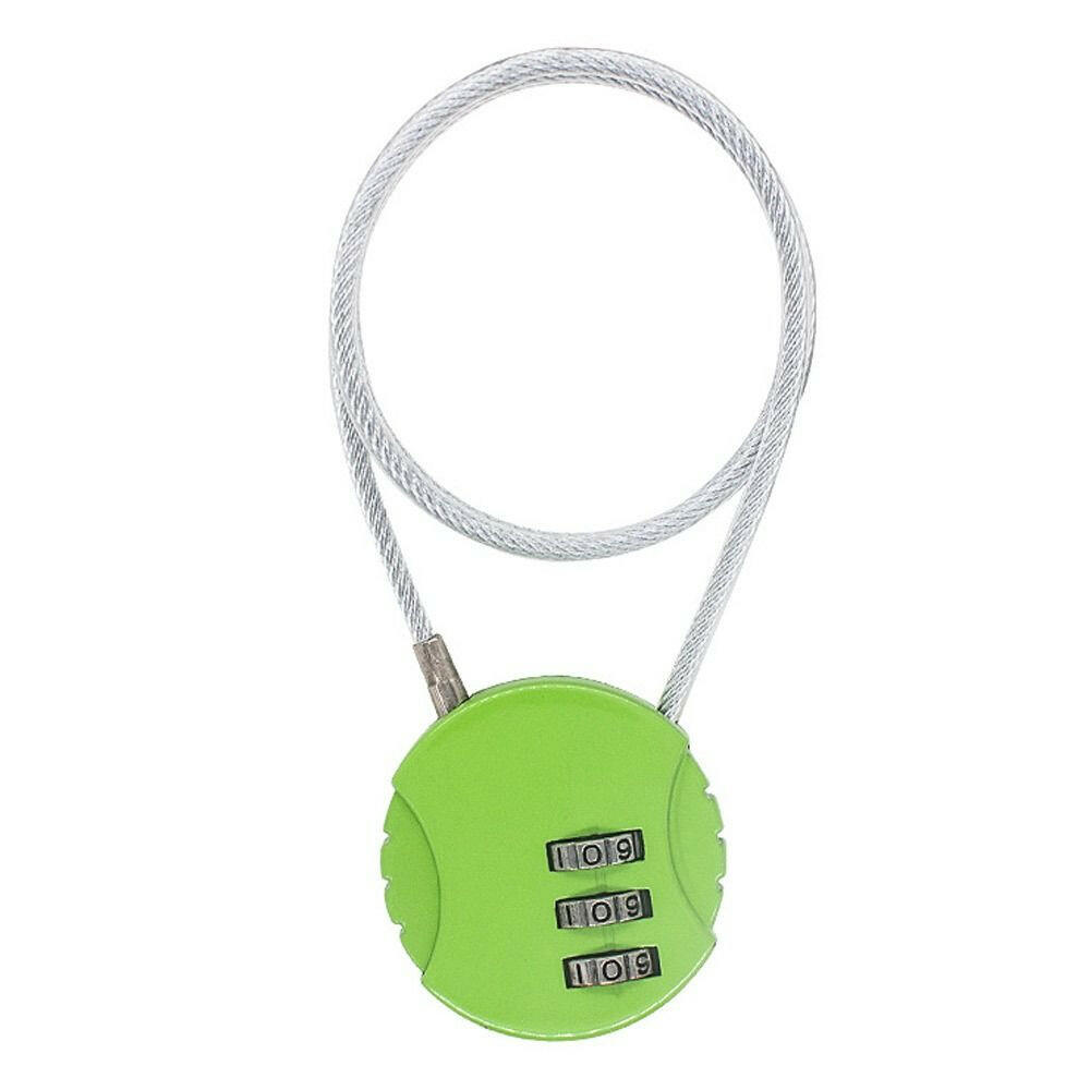 Extended Wire Rope Digit Padlock Smart Combination Lock Password Lock Motorcycle Helmet Lock Anti-theft Lock-WAYBIKER