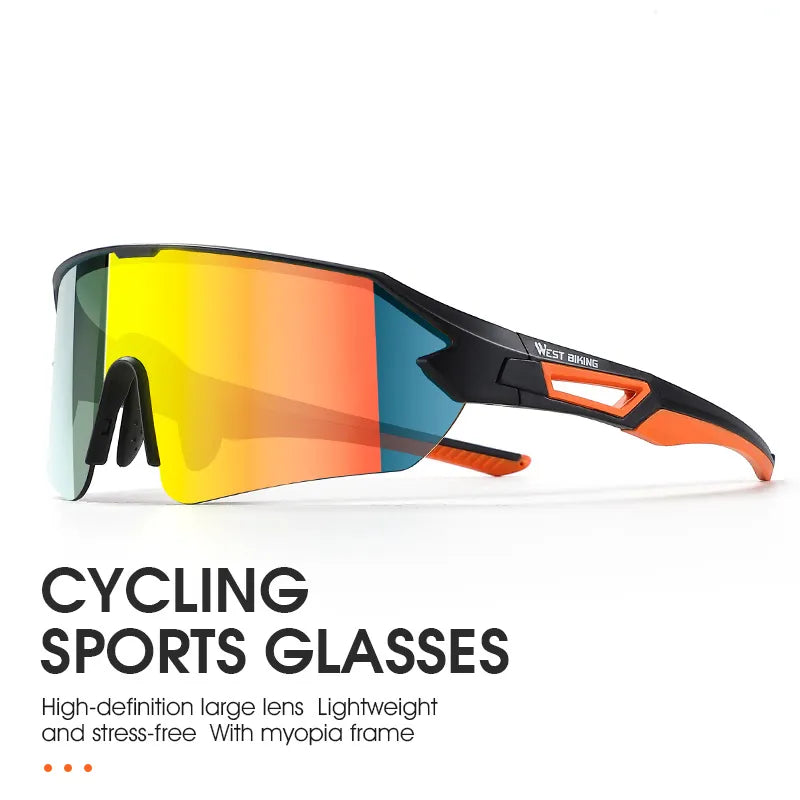 WEST BIKING Cycling Sunglasses UV400 Protection Sports Eyewear Men Women MTB Road Bike Bicycle Glasses Hiking Riding Goggles